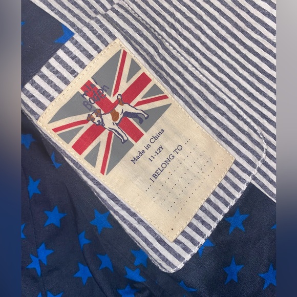 Mini Boden Boys Seer Sucker Blazer New 11/12 - Picture 4 of 4